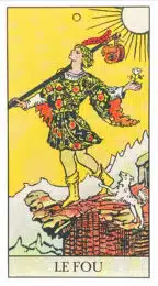 Le Fou (0) Tarot Rider Waite