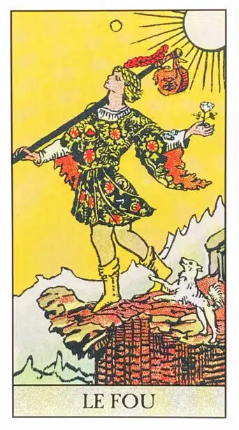 Le Fou (0) Tarot Rider Waite
