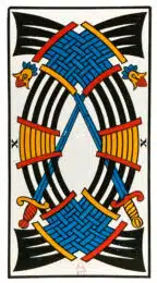 Dix d'Épées - Tarot de Marseille