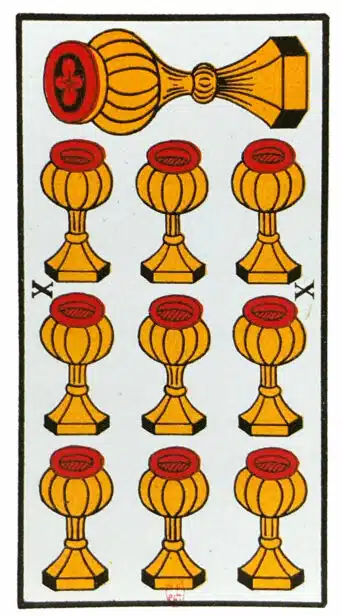 Dix de Coupes - Tarot de Marseille