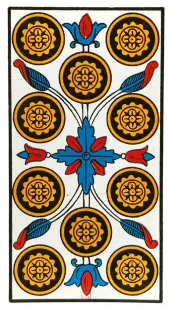 Dix de Deniers - Tarot de Marseille