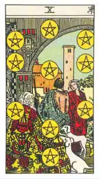 Dix de Deniers - Tarot Rider Waite