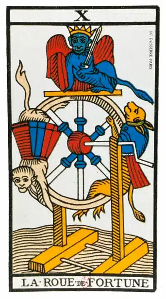 La Roue de Fortune (X) Tarot de Marseille