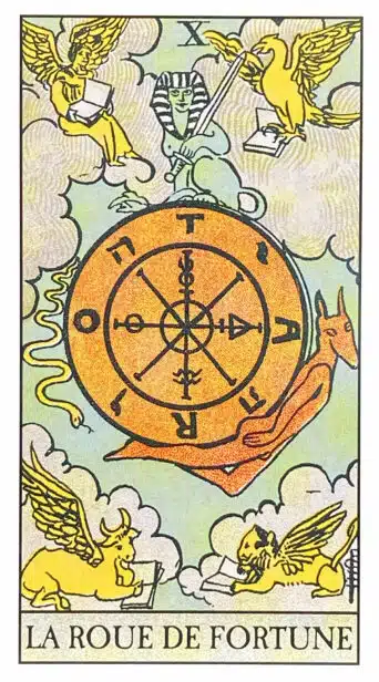 La Roue de Fortune (X) Tarot Rider Waite