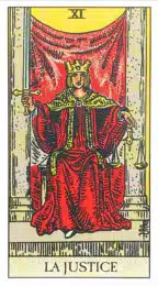La Justice (XI) Tarot Rider Waite