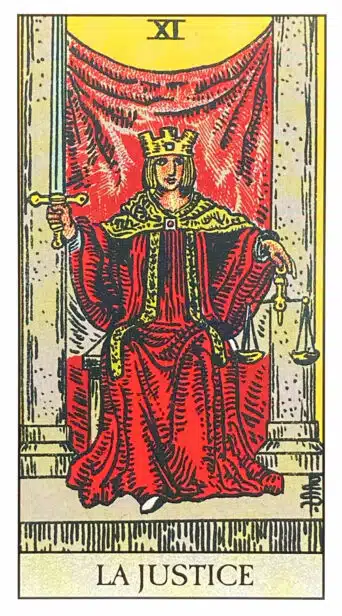 La Justice (XI) Tarot Rider Waite