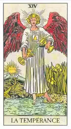 La Tempérance (XIV) Tarot Rider Waite