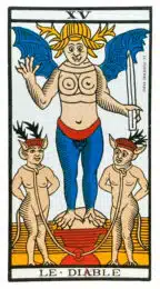 Le Diable (XV) Tarot de Marseille