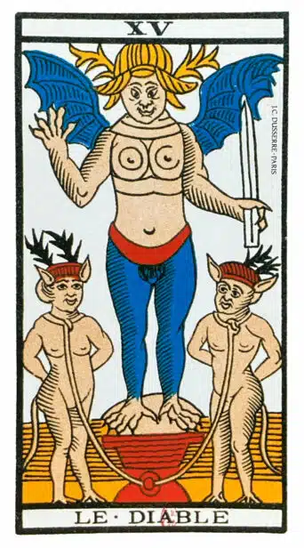 Le Diable (XV) Tarot de Marseille