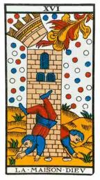 La Maison Dieu (XVI) Tarot de Marseille