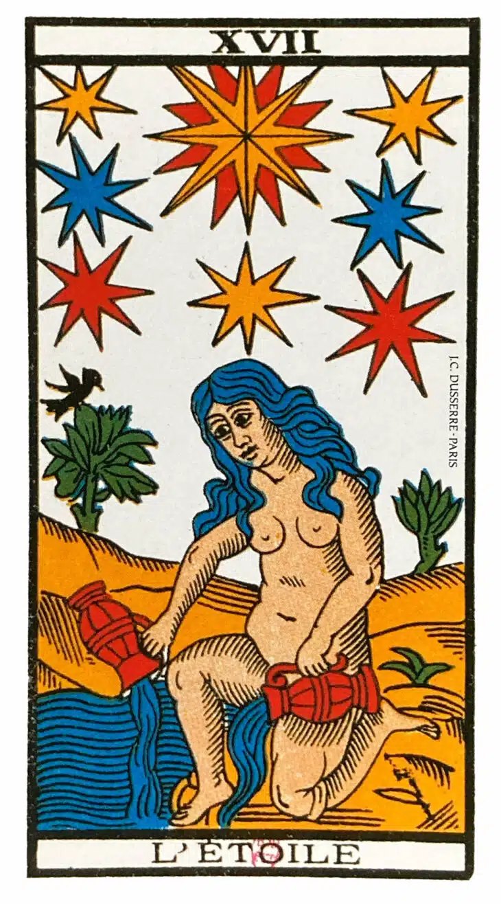 L'Étoile (XVII) Tarot de Marseille