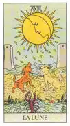 Le Lune (XVIII) Tarot Rider Waite