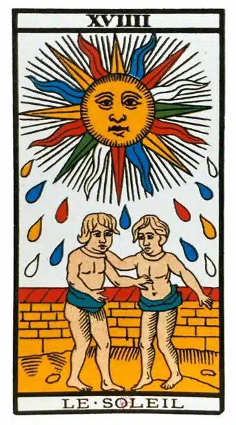Le Soleil (XVIIII) Tarot de Marseille
