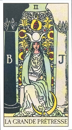 La Grande Prêtresse (II) Tarot Rider Waite