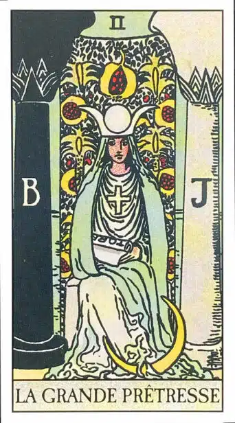 La Grande Prêtresse (II) Tarot Rider Waite