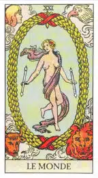 Le Monde (XXI) Tarot Rider Waite
