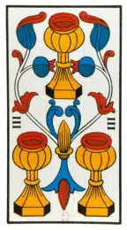 Trois de Coupes - Tarot de Marseille