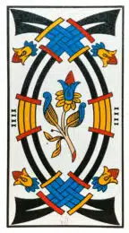 Quatre d'Épées - Tarot de Marseille