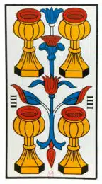 Quatre de Coupes - Tarot de Marseille