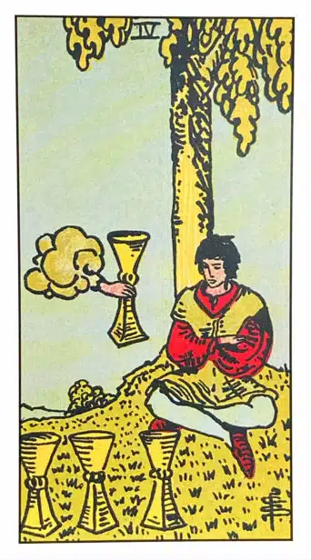 Quatre de Coupes - Tarot Rider Waite