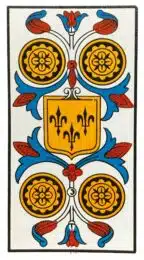 Quatre de Deniers - Tarot de Marseille