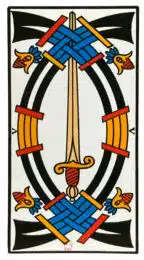 Cinq d'Épées - Tarot de Marseille