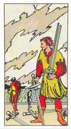 Cinq d'Épées - Tarot Rider Waite