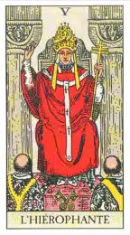 L'Hiérophante (V) Tarot Rider Waite