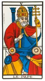 Le Pape (V) Tarot de Marseille