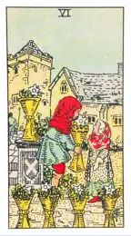 Six de Coupes - Tarot Rider Waite