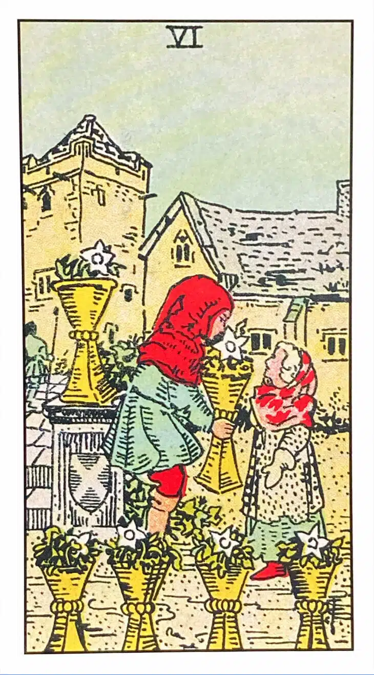 Six de Coupes - Tarot Rider Waite