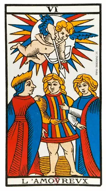 L'Amoureux (VI) Tarot de Marseille