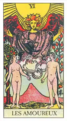 Les Amoureux (VI) Tarot Rider Waite