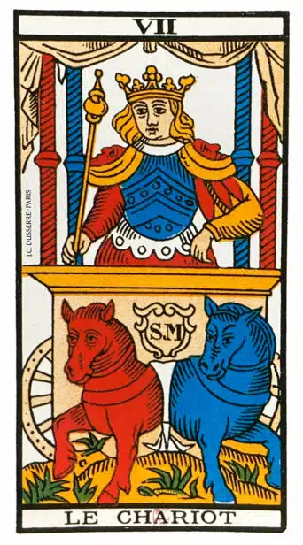 Le Chariot (VII) Tarot de Marseille