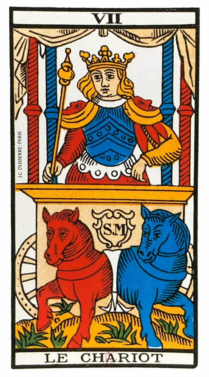 Le Chariot (VII) Tarot de Marseille