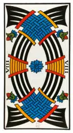 Huit d'Épées - Tarot de Marseille