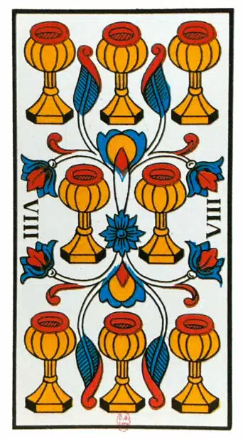 Huit de Coupes - Tarot de Marseille