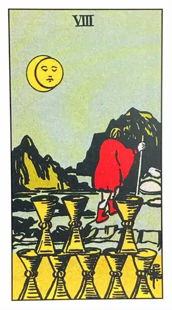 Huit de Coupes - Tarot Rider Waite