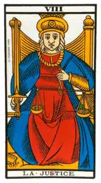 La Justice (VIII) Tarot de Marseille