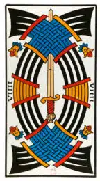 Neuf d'Épées - Tarot de Marseille