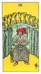 Neuf de Coupes - Tarot Rider Waite