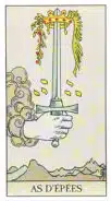 As d'Épées - Tarot Rider Waite