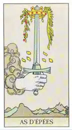 As d'Épées - Tarot Rider Waite