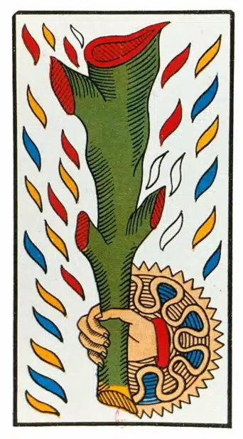 As de Bâtons - Tarot de Marseille