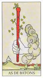 As de Bâtons - Tarot Rider Waite