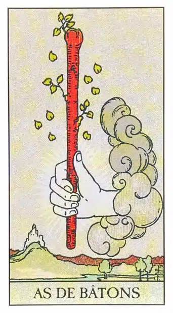As de Bâtons - Tarot Rider Waite