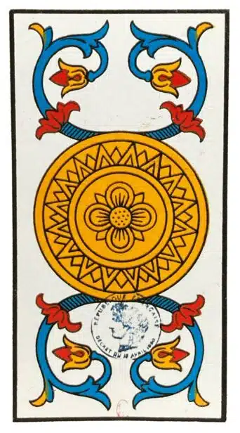 As de Deniers - Tarot de Marseille