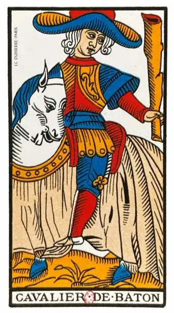 Cavalier de Bâtons - Tarot de Marseille
