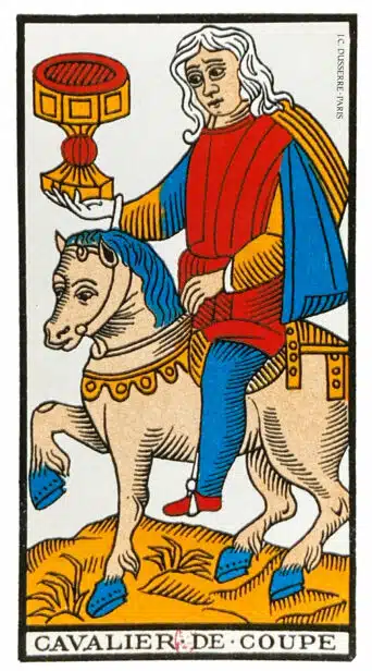 Cavalier de Coupes - Tarot de Marseille