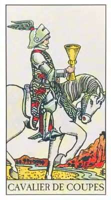 Cavalier de Coupes - Tarot Rider Waite